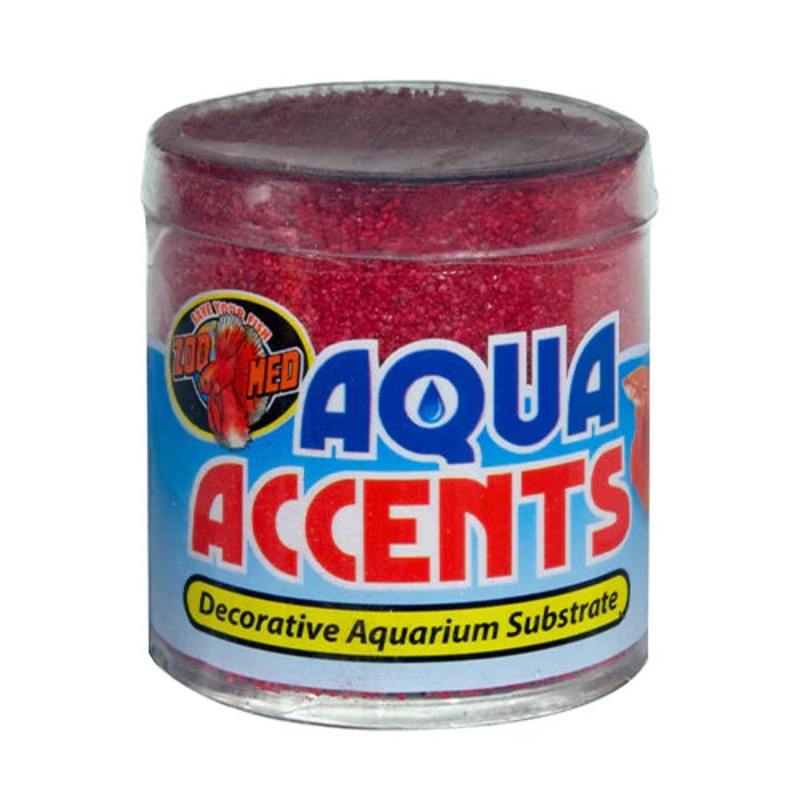ZOO MED AQUA ACCENTS RADICAL RED SAND 0.5 LB