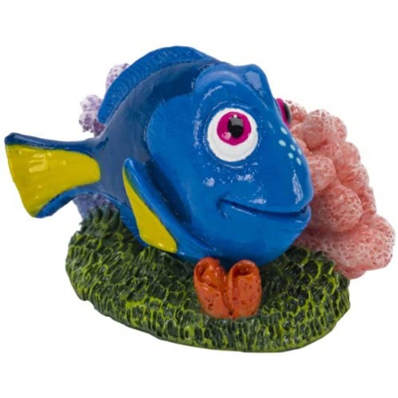 PENN-PLAX FINDING NEMO DORY WITH CORAL 3" AQUARIUM ORNAMENT