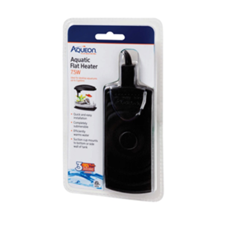 Aqueon Aquatic Flat Heater - 7.5w - Ideal for Desktop Aquariums 1-3 Gallons