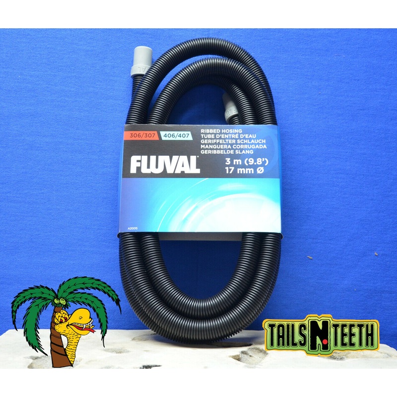Fluval Ribbed Hosing 3m / 17mm Dia. - A20015 - for Fluval 06/07 Canister Filters