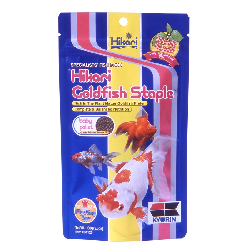 Hikari Goldfish Staple Floating Baby Pellet 100g - Contains Plant Matter