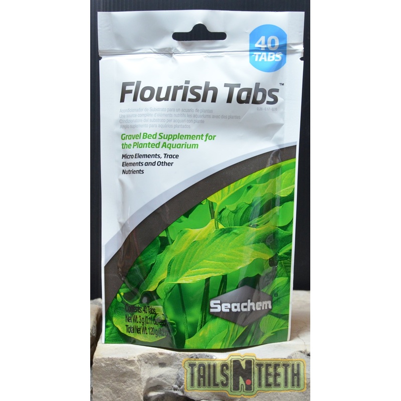 Seachem Flourish Tabs - 40 Tablets - Gravel Bed Supplement for Planted Aquariums