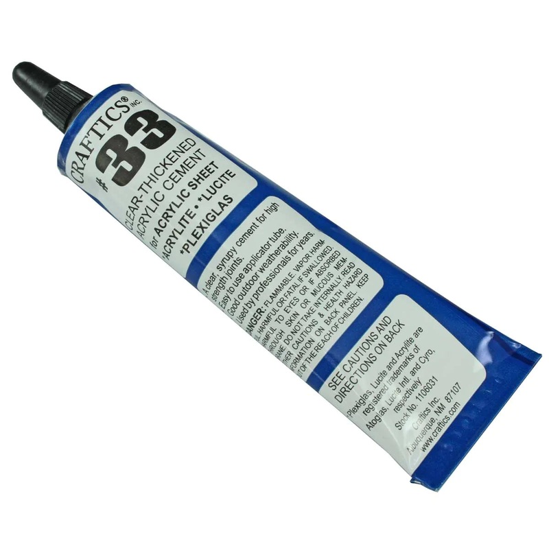 Craftics #33 Thick Acrylic Cement 1 1/2 oz.