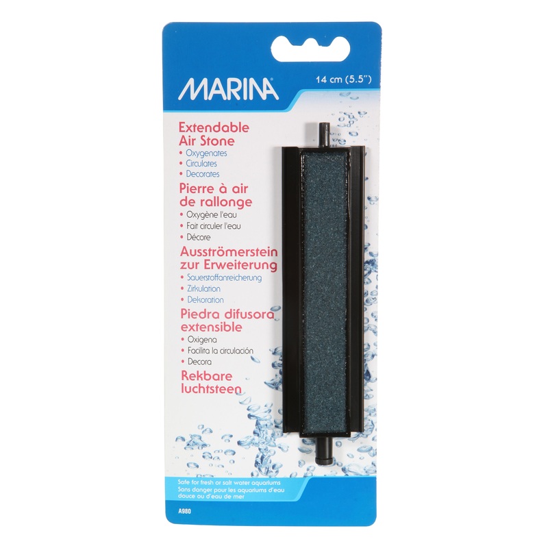 Marina Air Stone - Rectangular Extendable 14 cm - For Fresh or Saltwater