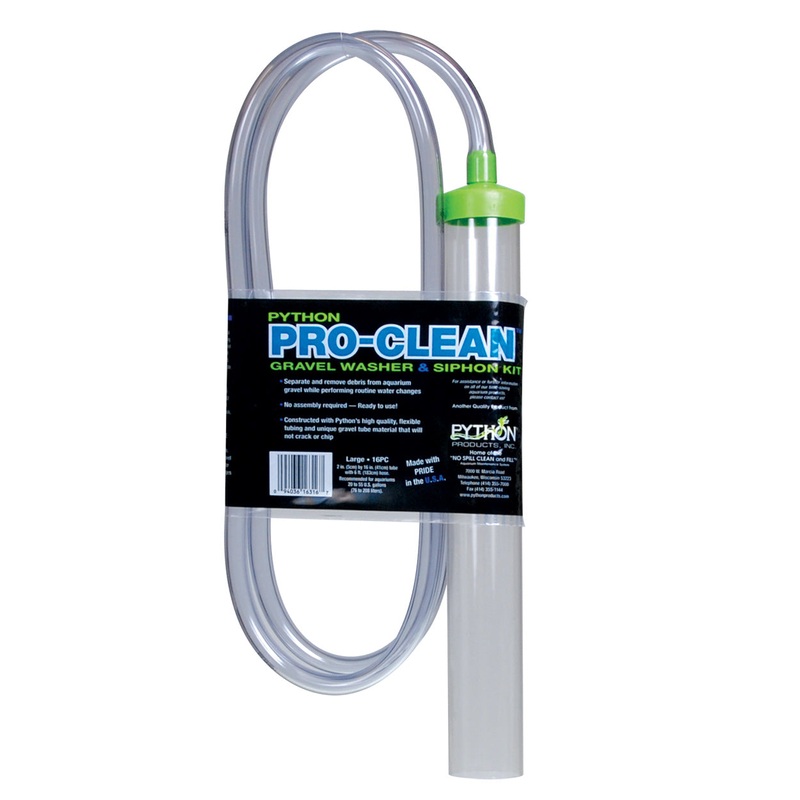 PYTHON Pro-Clean Aquarium Gravel Washer Siphon Kit - LARGE 2"x16" x 6 FT Hose