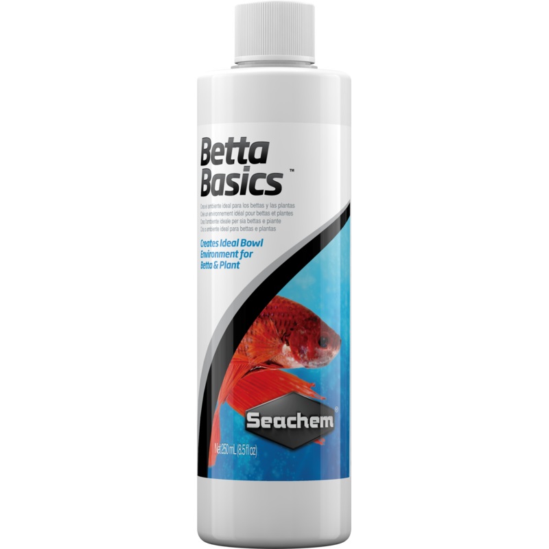 Seachem Betta Basics 250ml - Creates Ideal Bowl Environment for Bettas