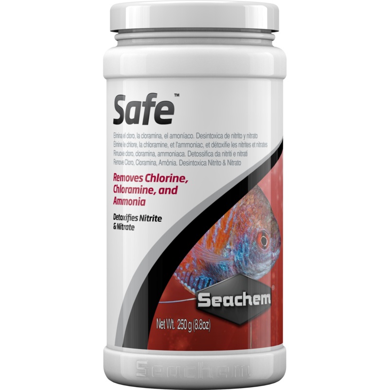 Seachem Safe 250g - Removes Chlorine, Chloramine, and Ammonia