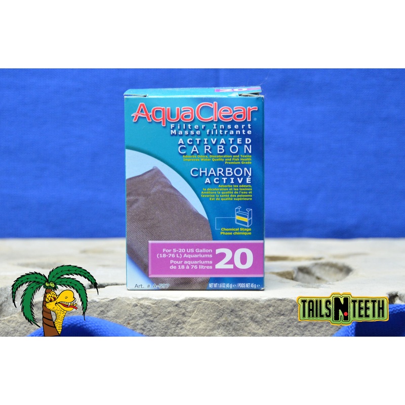 AquaClear 20 Activated Carbon Insert ~ Replacement Filter Media