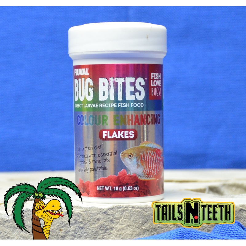 Fluval Bug Bites Colour Enhancing Formula 18g ~ Insect Larvae High Protein Diet