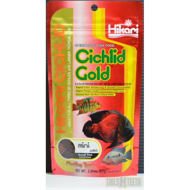 Hikari Cichlid Gold Mini Pellet 57g - Colour Enhancing Diet
