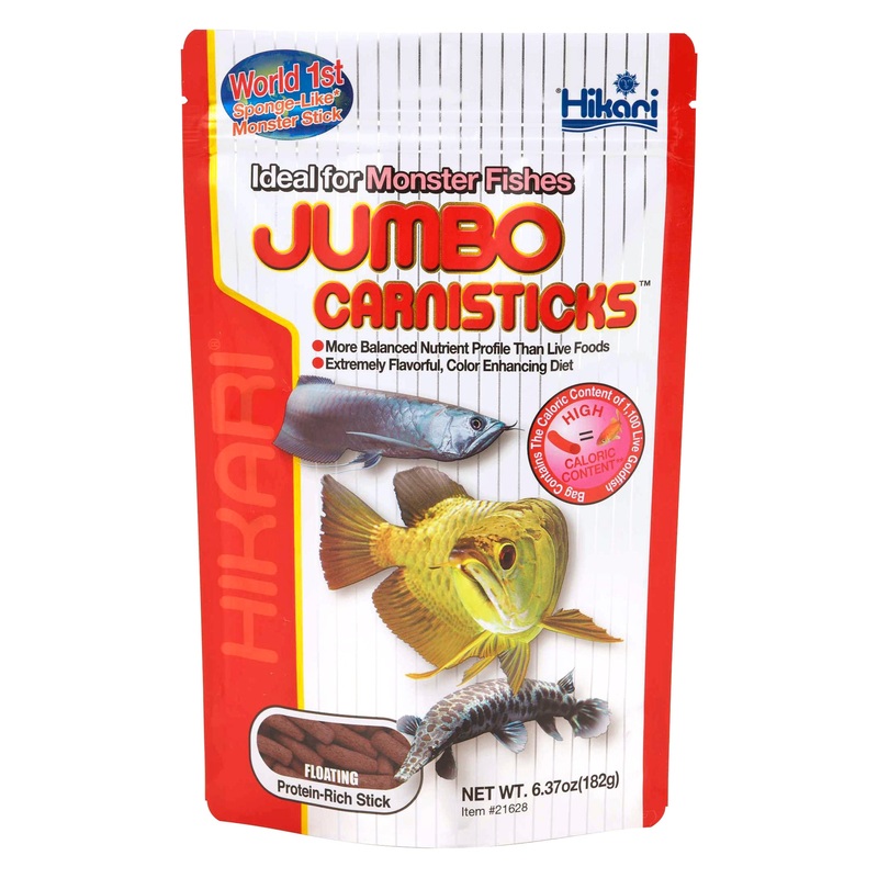 Hikari Jumbo CarniSticks 250g - Ideal for Monster Fish - More Balanced Than Live!