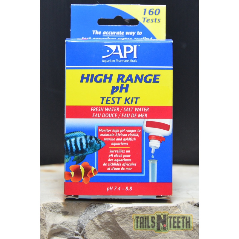 API High Range pH Test Kit - Measures pH From 7.4-8.8 - for Freshwater & Marine