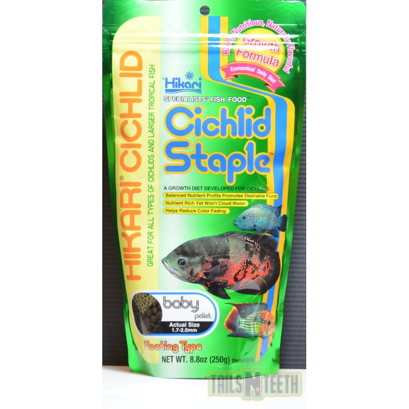 Hikari Cichlid Staple Baby Floating Pellet 250g - Growth Diet for Cichlids