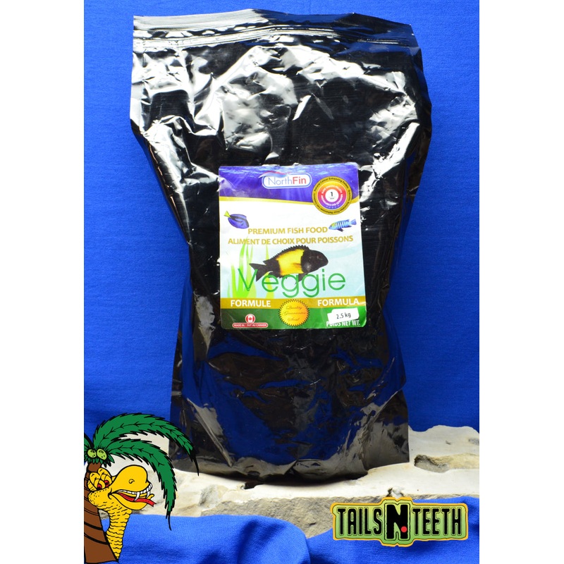 NorthFin Veggie Formula - 1mm Pellet 2.5kg - Premium Fish Food - Made in Canada