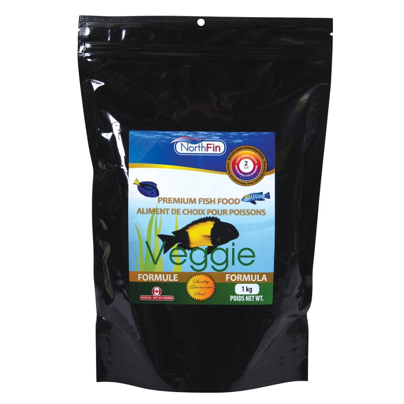 NorthFin Veggie Formula - 2mm Pellet 1kg - Premium Fish Food - Made in Canada