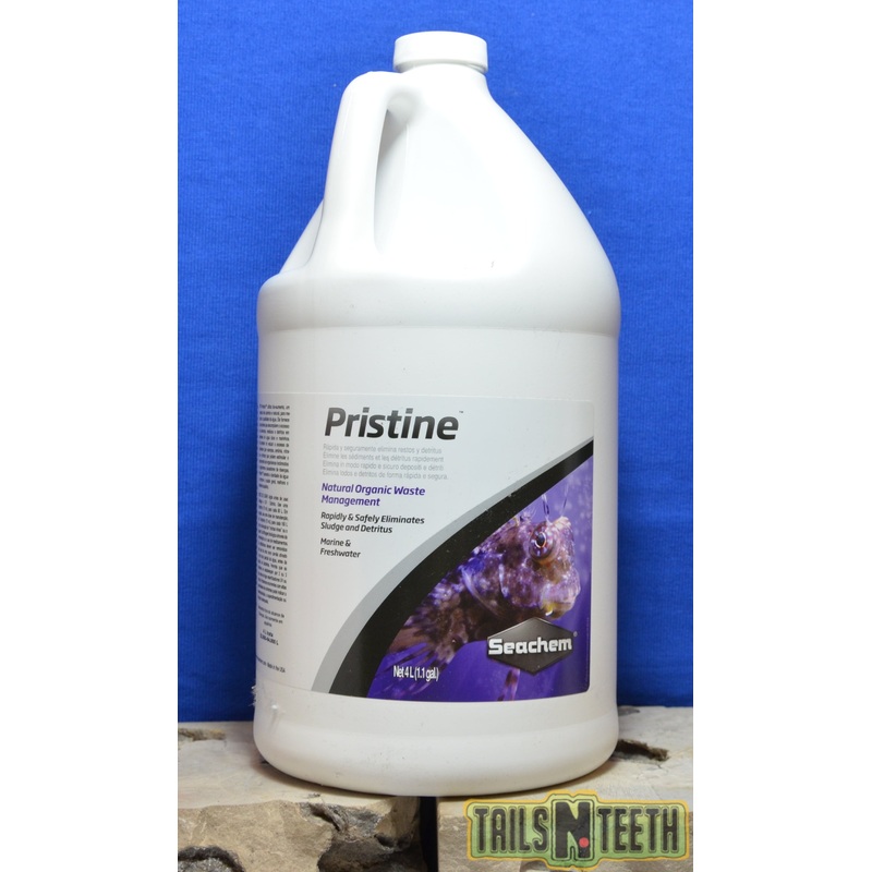 Seachem Pristine 4L - Natural Organic Waste Management - Marine or Freshwater