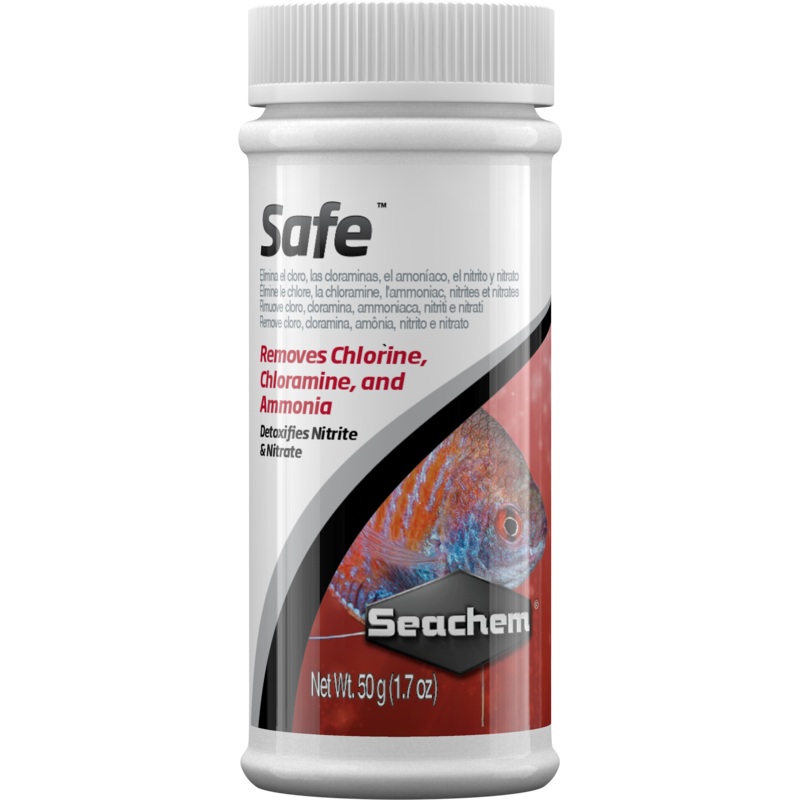 Seachem Safe 50g - Removes Chlorine, Chloramine, and Ammonia