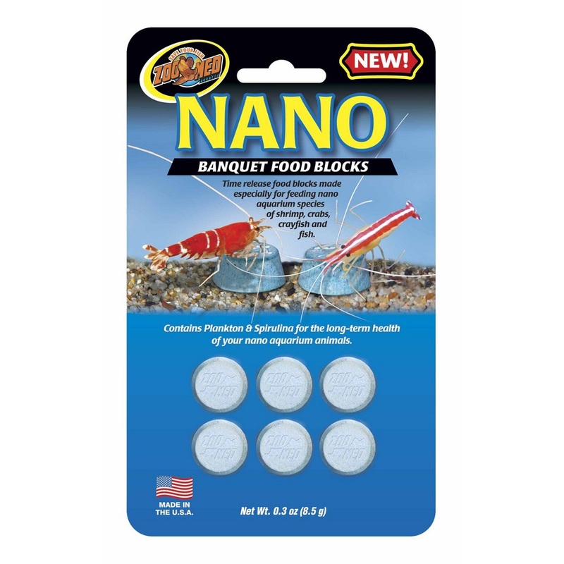 Zoo Med Nano Banquet Mini Blocks - 8.5g (0.3oz) - Time Release Food Blocks