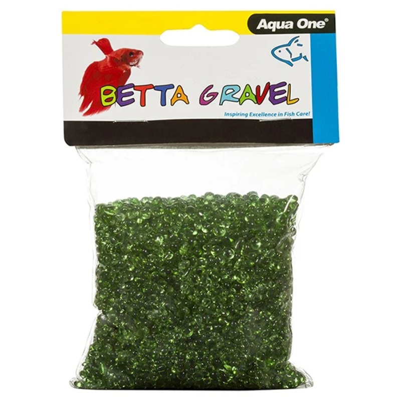 AQUA ONE BETTA GRAVEL GLASS GREEN 350G