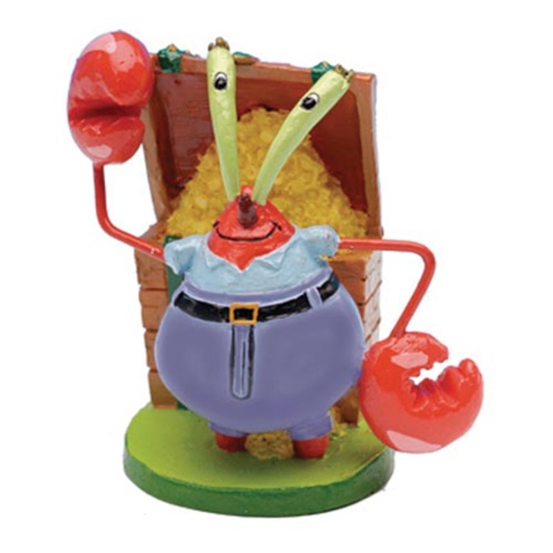 PENN-PLAX SPONGEBOB SQUAREPANTS Mr. CRABS 3" AQUARIUM ORNAMENT