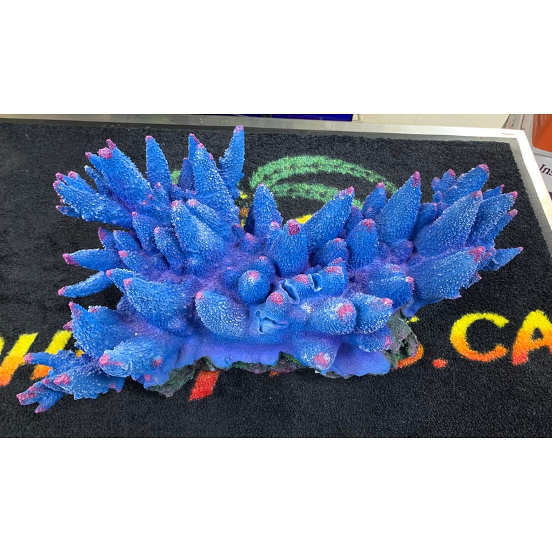 Blue Acropora Coral Reef  -  Aquarium Ornament - Large 24" x 12" x 7.5"