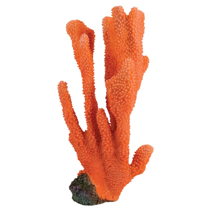 Elkhorn - Orange Coral -  Aquarium Ornament