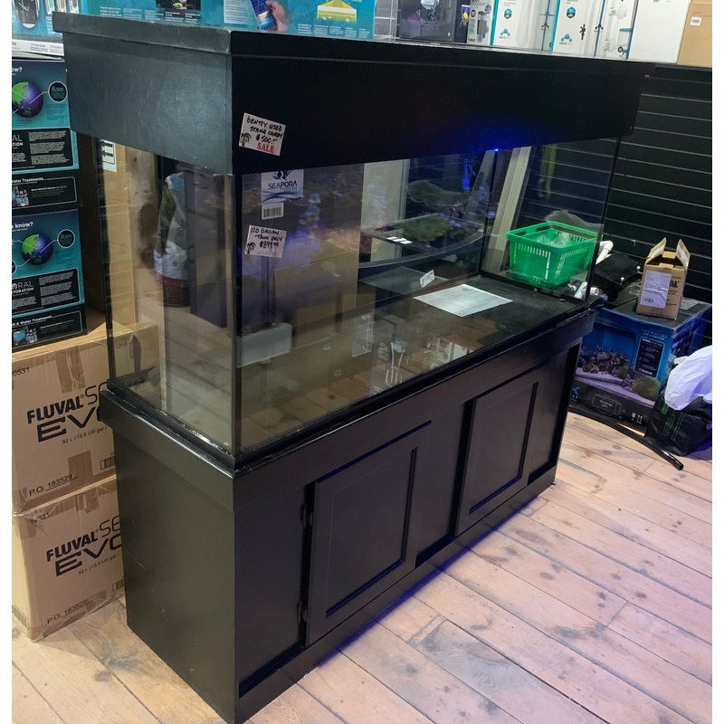 Gently used Monarch Cabinet Stand & Canopy - Black - 60" x 18"