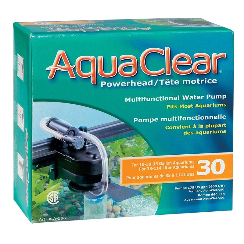 AquaClear Power Head 30 - Pumps 170 GPH - For 10-30 Gallon Aquariums