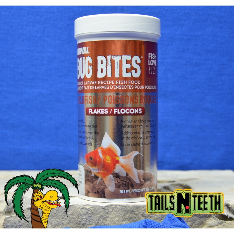Fluval Bug Bites Goldfish Flake 90g ~ Insect Larvae High Protein Diet