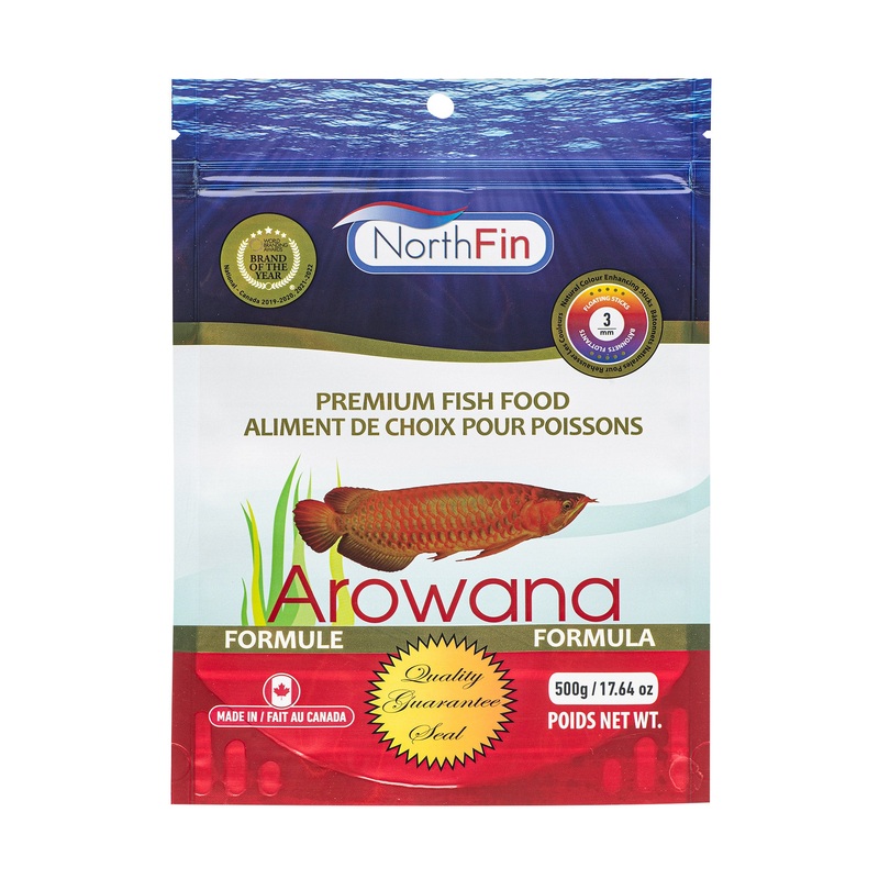 Northfin Arowana Formula - 3 mm Floating Sticks - 500 g - Made in Canada