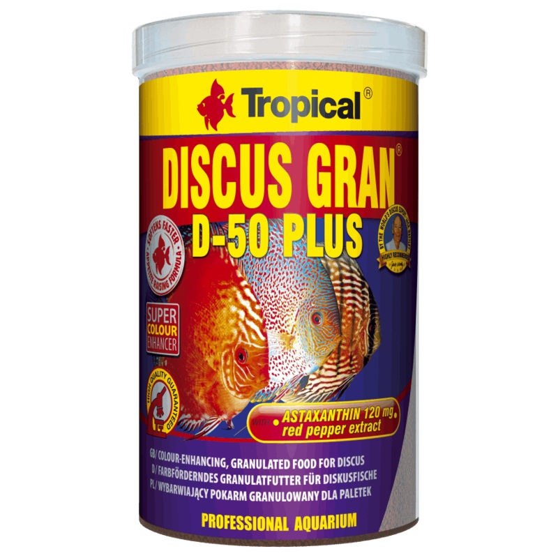 Tropical Discus Gran D-50 Plus 440g - Colour-Enhancing Sinking Granules