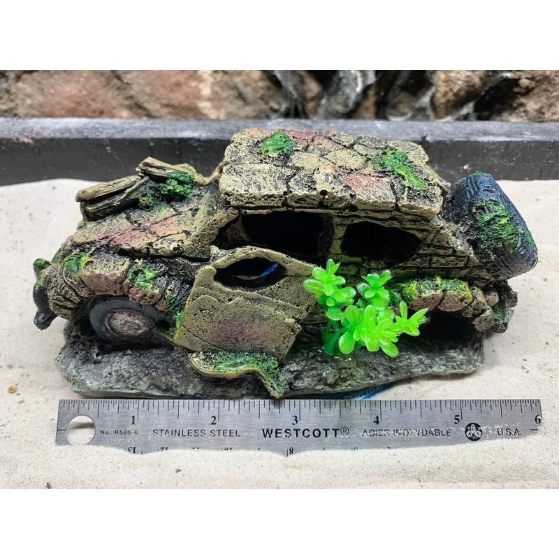 Polyresin German Volkswagen Car Aquarium Ornament