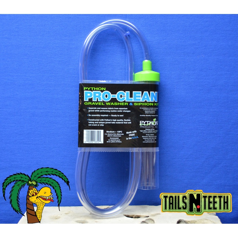 PYTHON Pro-Clean Aquarium Gravel Washer Siphon Kit - MED 2"x10" x 6 FT Hose