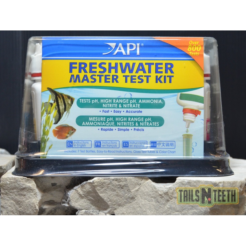 API Freshwater Master Test Kit - Lo & Hi pH, Ammonia, Nitrite, Nitrate 800 Tests