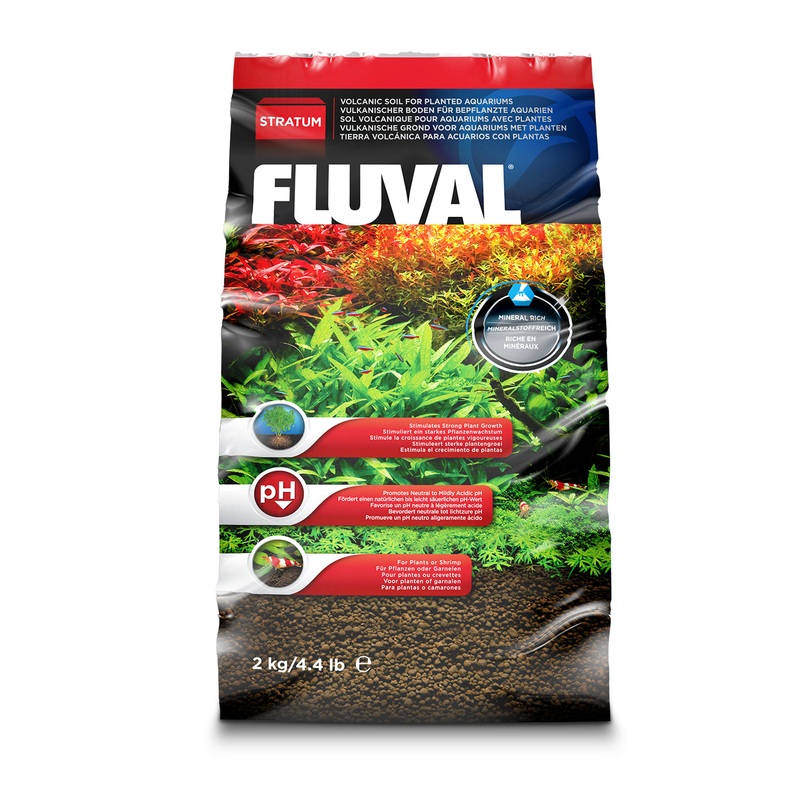 Fluval Plant and Shrimp Stratum - 2 Kg / 4.4 lb - Aquarium Substrate