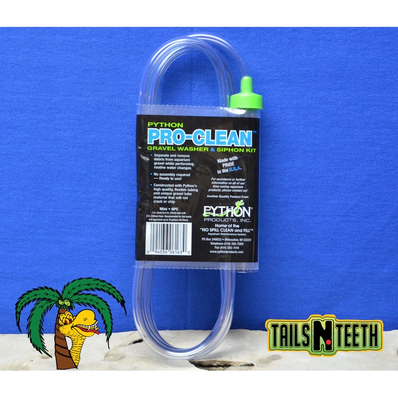 PYTHON Pro-Clean Aquarium Gravel Washer Siphon Kit - MINI 1"x6" x 6 FT Hose