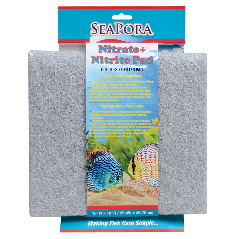 Seapora Nitrate + Nitrite Pad - Cut-To-Size Filter Pad - 10" x 18"