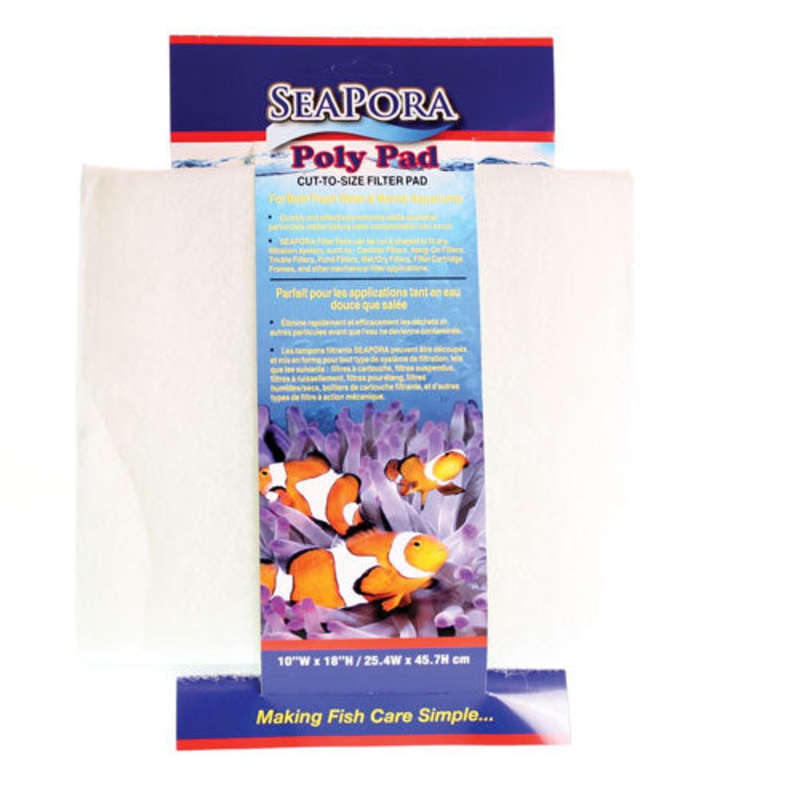 Seapora Poly Pad - Cut-To-Size Filter Pad - 10" x 18"