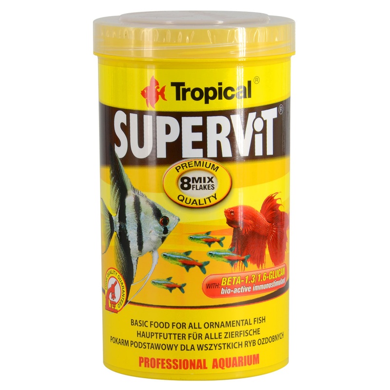 Tropical SuperVit Flakes 100g - Premium Flake Food for All Ornamental Fish