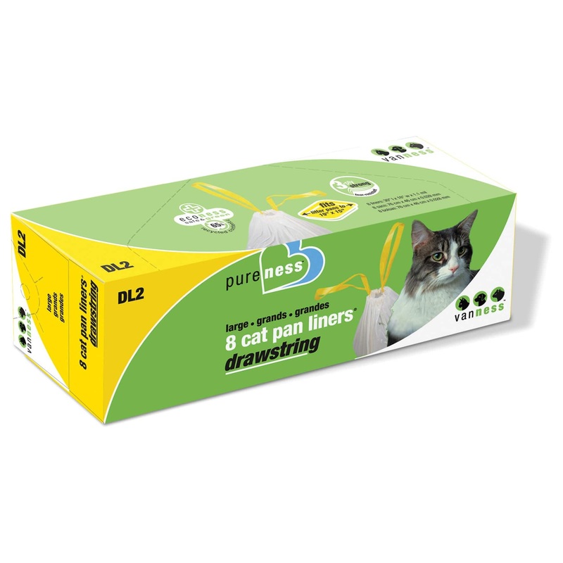 Van Ness Drawstring Cat Pan Liner - Large - 8 pack