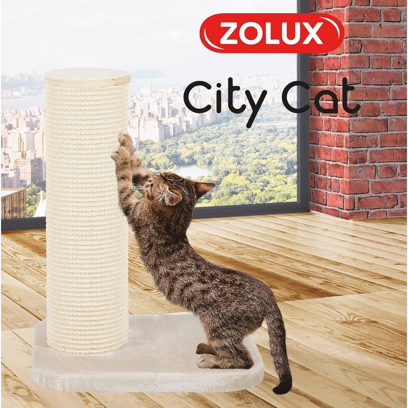 Zolux City Cat 1 Scratching Post - Beige - 47 x 39 x 62 cm