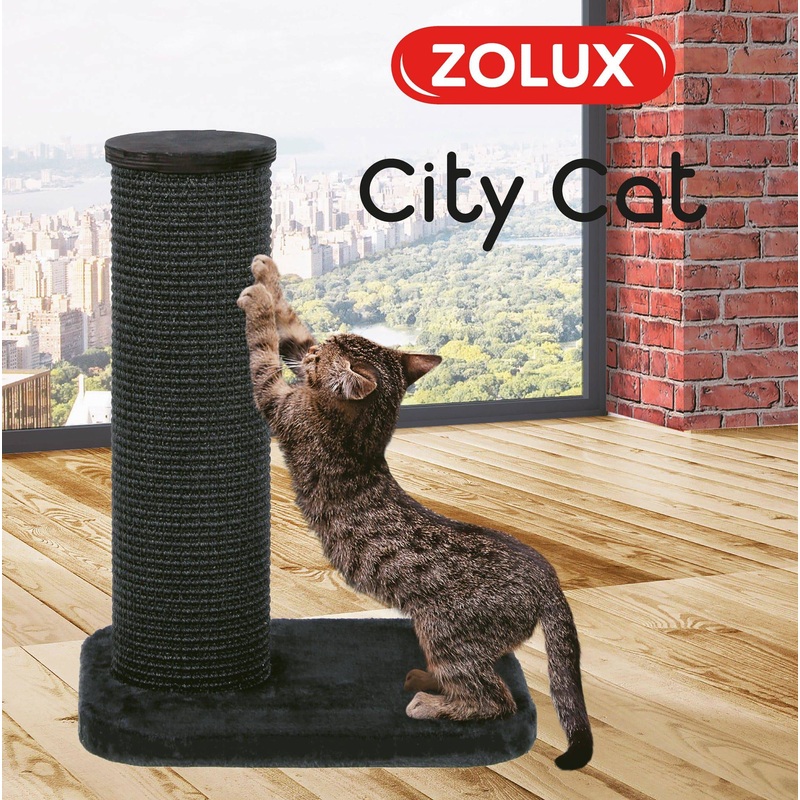 Zolux City Cat 1 Scratching Post - Grey - 47 x 39 x 62 cm