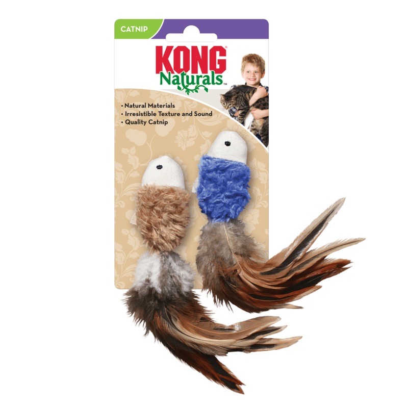 Kong Naturals Crinkle Fish 2-pck