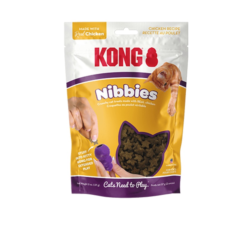 Kong Nibbies Chicken Recipe Crunchy Cat Treats - 2 oz