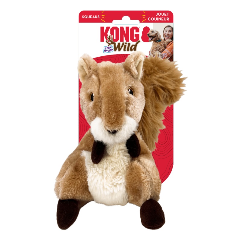 Kong Wild Low Stuff Squirrel Medium