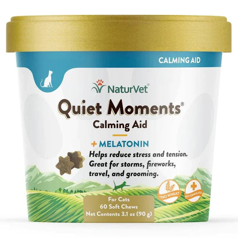 NaturVet Quiet Moments Cat Soft Chews - 60ct