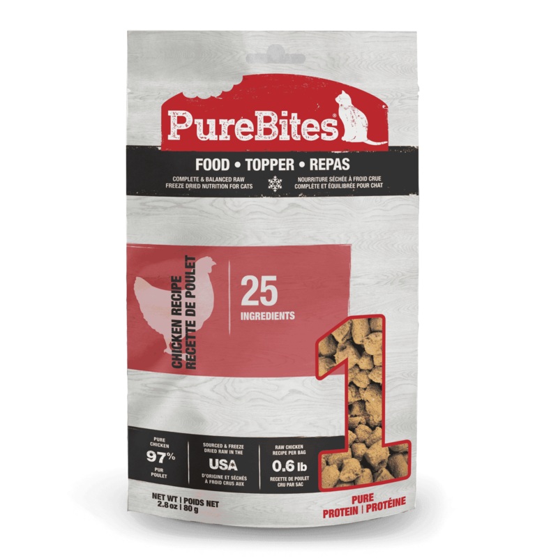 PureBites Chicken Recipe Cat Food Toppers 80 gm