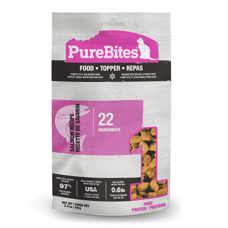 PureBites Salmon Recipe Cat Food Topper 69 gm