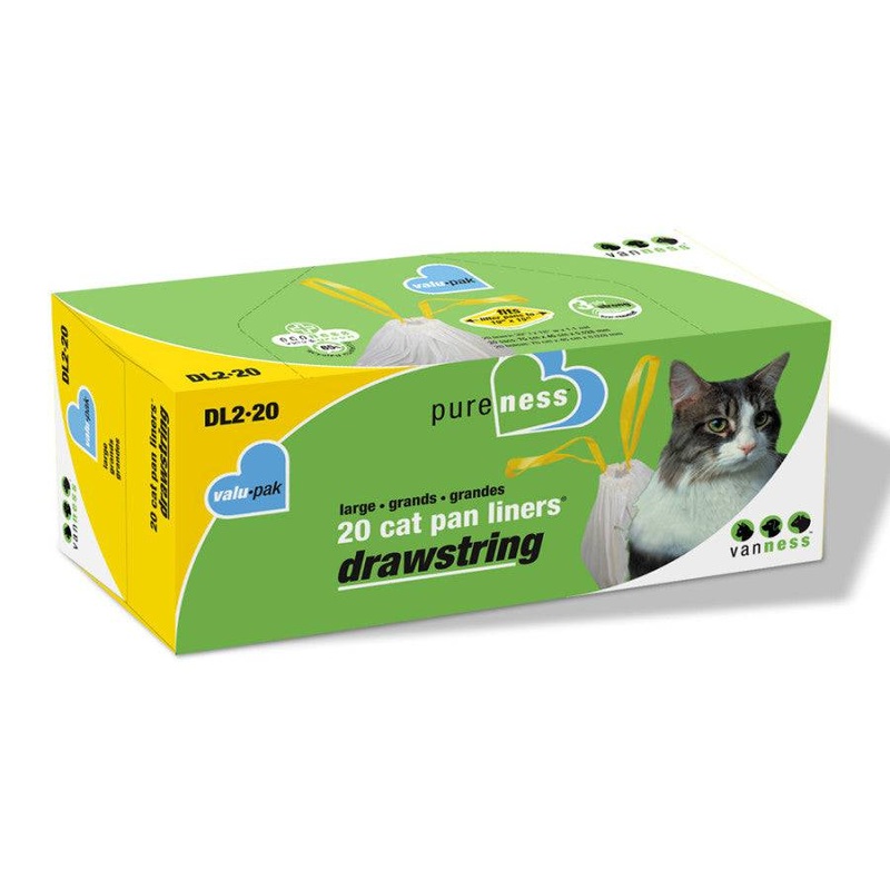 Van Ness Drawstring Cat Pan Liner - Large - 20 pack