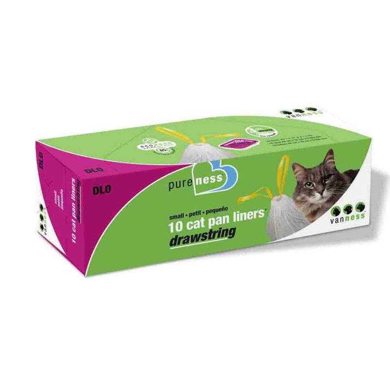 Van Ness Drawstring Cat Pan Liner - Small - 10 pack